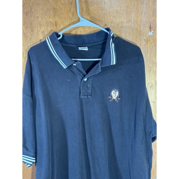 Vintage‎ Warner Bros Studio Store Men’s Polo Shirt Sz XL Cotton Tasmanian Devil - Picture 2 of 9